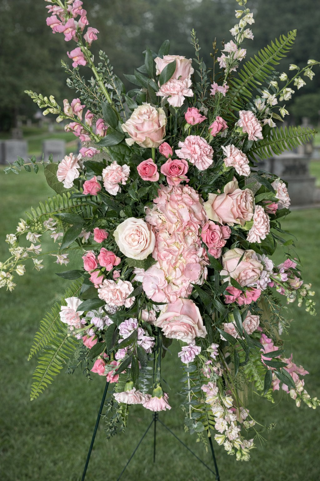 Funeral Spray Light Pink